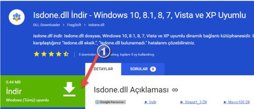 isdone.dll Dosyasını İndirme