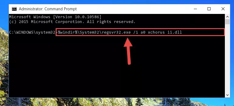 Uninstalling the A0 xchorus ii.dll file from the system registry