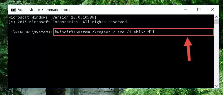 Cleaning the problematic registry of the Abl62.dll library from the Windows Registry Editor