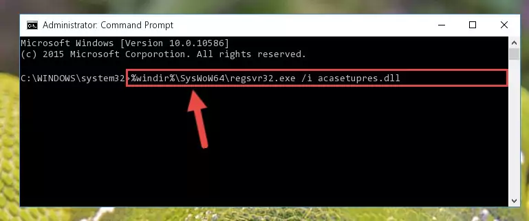 Uninstalling the broken registry of the Acasetupres.dll library from the Windows Registry Editor (for 64 Bit)