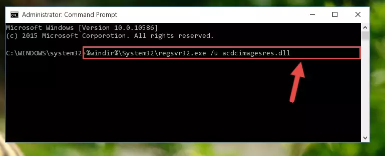 Making a clean registry for the Acdcimagesres.dll library in Regedit (Windows Registry Editor)