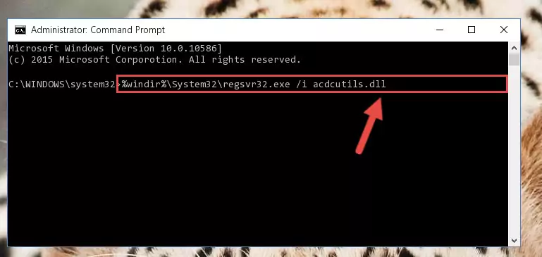Deleting the Acdcutils.dll file's problematic registry in the Windows Registry Editor