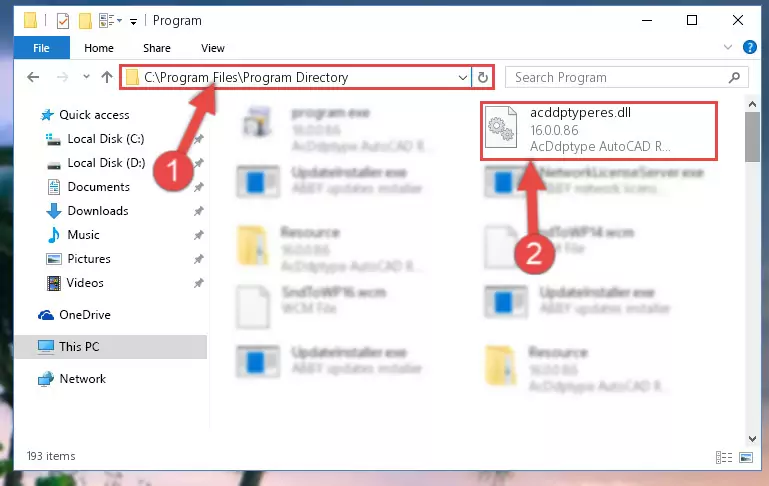Uninstalling the Acddptyperes.dll library's problematic registry from Regedit (for 64 Bit)
