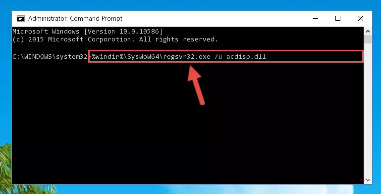 Making a clean registry for the Acdisp.dll library in Regedit (Windows Registry Editor)