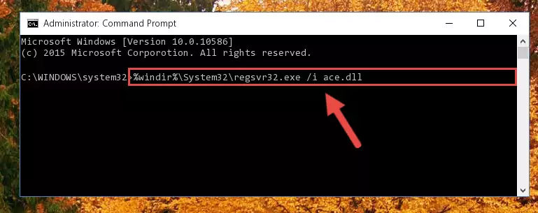 Deleting the Ace.dll file's problematic registry in the Windows Registry Editor