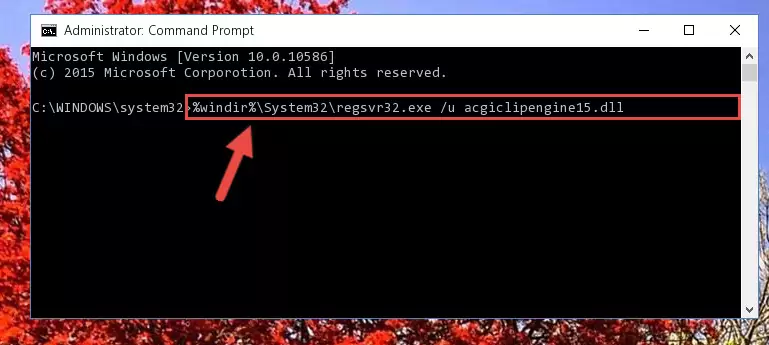 Creating a new registry for the Acgiclipengine15.dll library