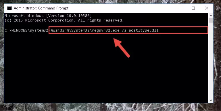Creating a clean registry for the Acstltype.dll file (for 64 Bit)