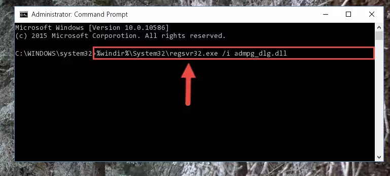 Creating a clean registry for the Admpg_dlg.dll library (for 64 Bit)