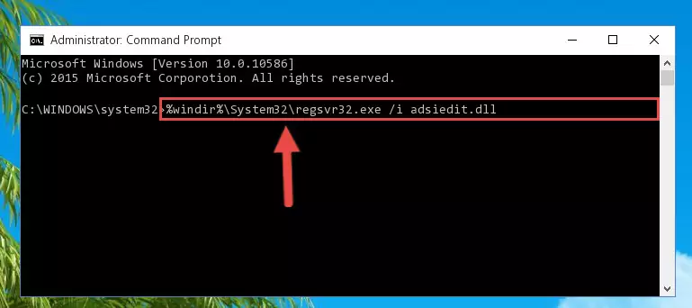 Cleaning the problematic registry of the Adsiedit.dll file from the Windows Registry Editor