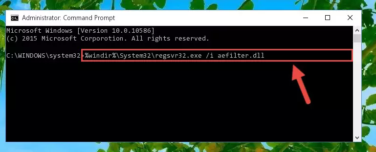 Creating a clean and good registry for the Aefilter.dll library (64 Bit için)
