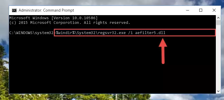 Creating a clean and good registry for the Aefilter5.dll library (64 Bit için)