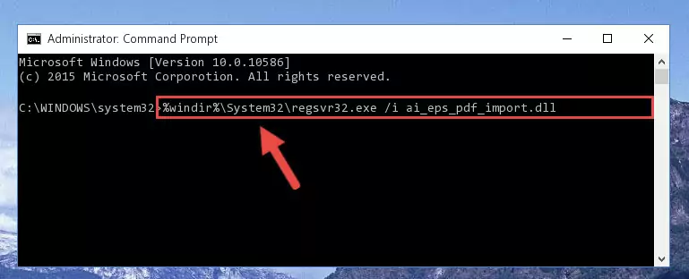 Uninstalling the Ai_eps_pdf_import.dll file from the system registry