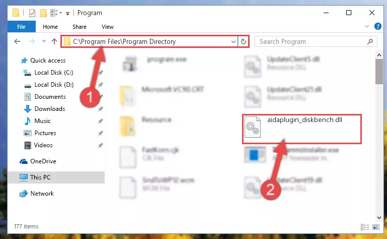 Uninstalling the damaged Aidaplugin_diskbench.dll library's registry from the system (for 64 Bit)