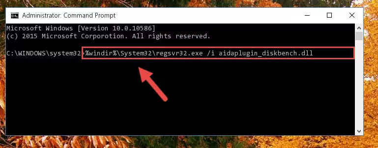 Reregistering the Aidaplugin_diskbench.dll library in the system (for 64 Bit)