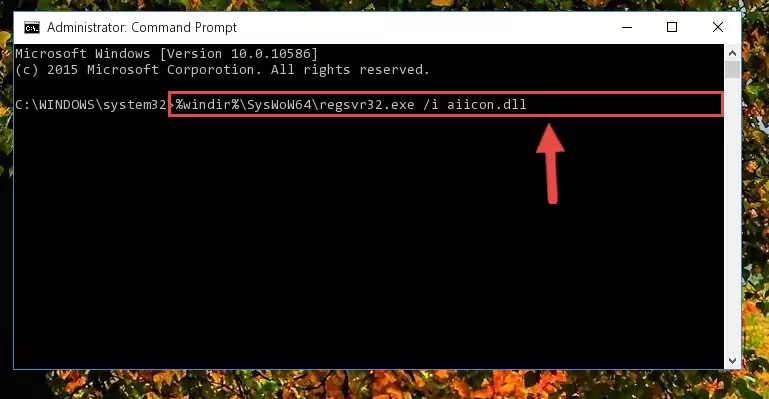 Cleaning the problematic registry of the Aiicon.dll file from the Windows Registry Editor