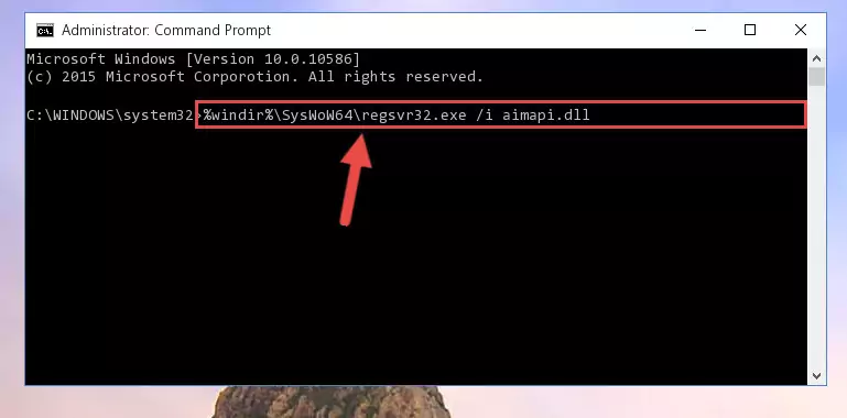 Uninstalling the Aimapi.dll file from the system registry