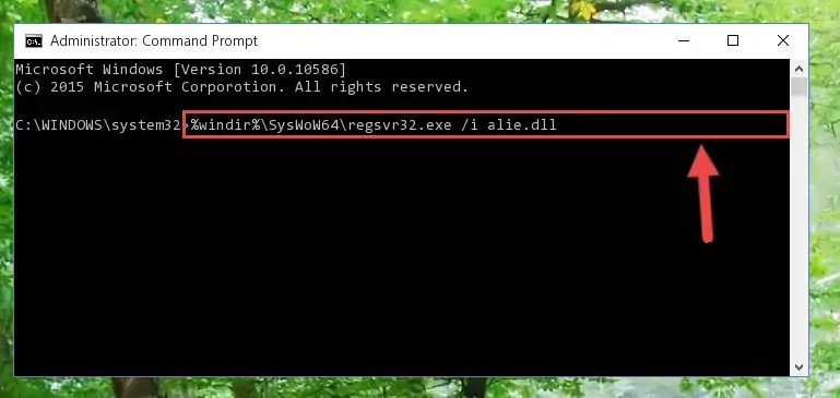 Uninstalling the broken registry of the Alie.dll file from the Windows Registry Editor (for 64 Bit)