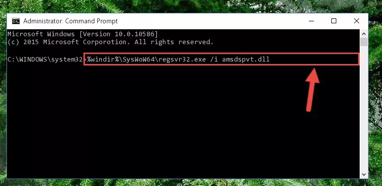 Uninstalling the Amsdspvt.dll library's broken registry from the Registry Editor (for 64 Bit)