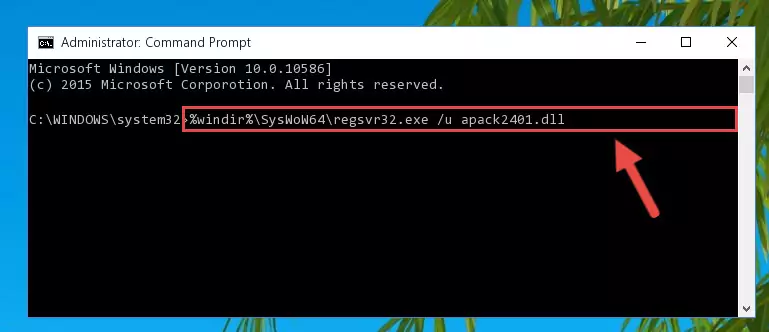 Creating a clean registry for the Apack2401.dll library (for 64 Bit)
