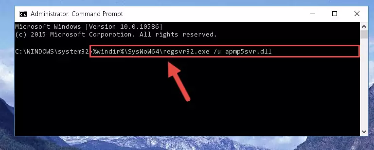Making a clean registry for the Apmp5svr.dll file in Regedit (Windows Registry Editor)