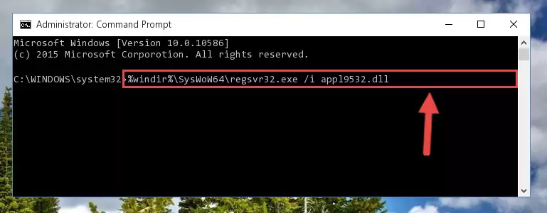 Uninstalling the Appl9532.dll file's broken registry from the Registry Editor (for 64 Bit)