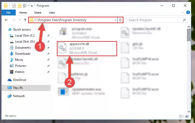 Uninstalling the Appwzcht.dll file's problematic registry from Regedit (for 64 Bit)