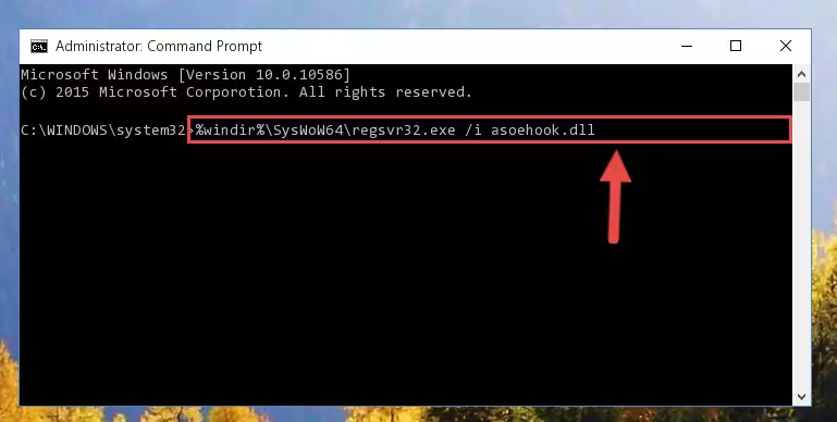 Uninstalling the broken registry of the Asoehook.dll library from the Windows Registry Editor (for 64 Bit)
