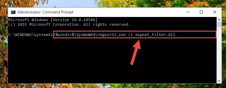 Uninstalling the Aspnet_filter.dll file's broken registry from the Registry Editor (for 64 Bit)