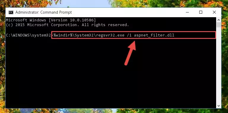 Deleting the damaged registry of the Aspnet_filter.dll