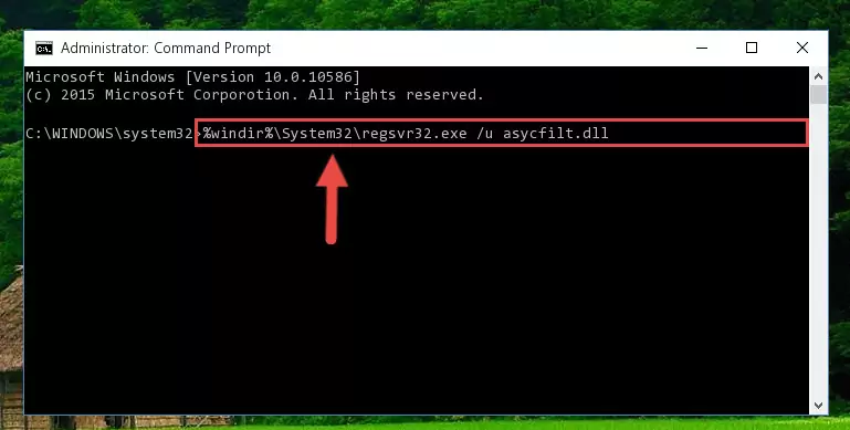 Extracting the Asycfilt.dll file