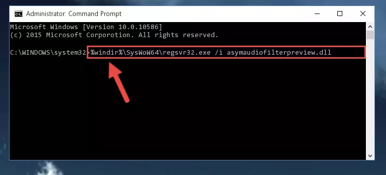 Uninstalling the Asymaudiofilterpreview.dll file's problematic registry from Regedit (for 64 Bit)