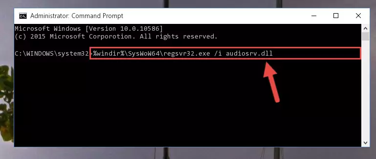 Uninstalling the Audiosrv.dll library's problematic registry from Regedit (for 64 Bit)