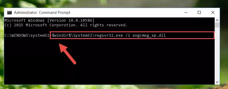 Creating a clean registry for the Avgcmsg_xp.dll file (for 64 Bit)