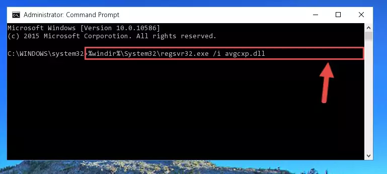 Uninstalling the Avgcxp.dll library from the system registry