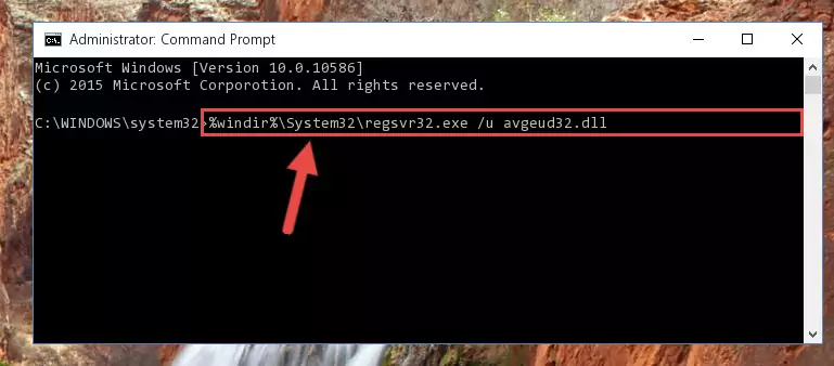 Creating a new registry for the Avgeud32.dll file