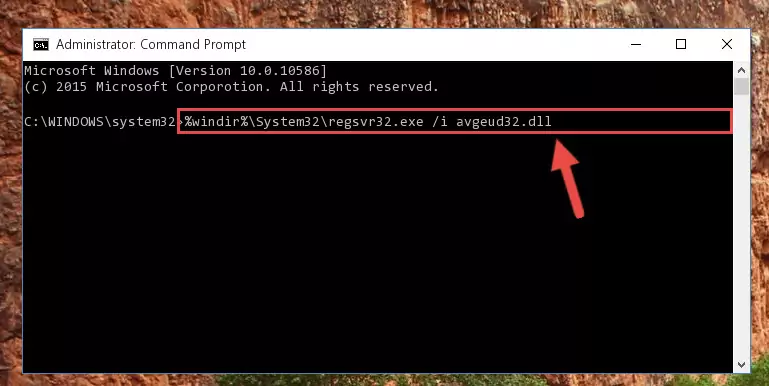 Cleaning the problematic registry of the Avgeud32.dll file from the Windows Registry Editor