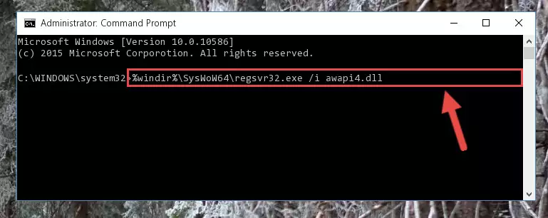 Uninstalling the broken registry of the Awapi4.dll library from the Windows Registry Editor (for 64 Bit)