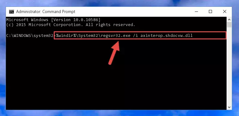 Creating a clean registry for the Axinterop.shdocvw.dll file (for 64 Bit)