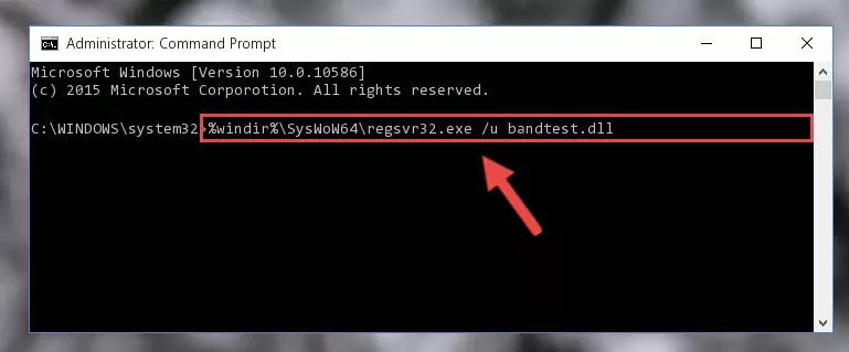 Creating a new registry for the Bandtest.dll library