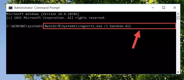 Cleaning the problematic registry of the Banshee.dll file from the Windows Registry Editor