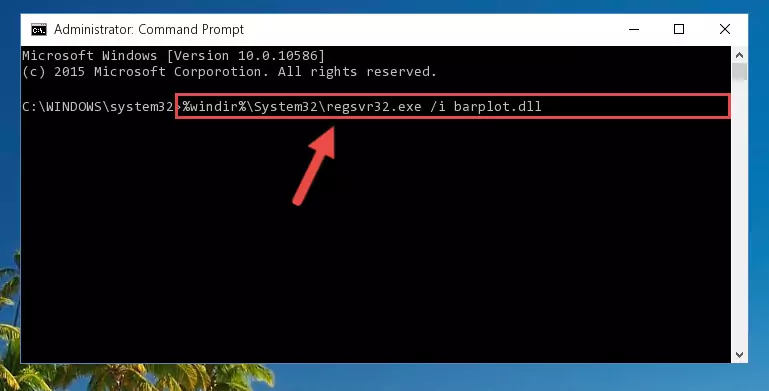 Deleting the Barplot.dll file's problematic registry in the Windows Registry Editor