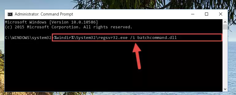Reregistering the Batchcommand.dll library in the system (for 64 Bit)