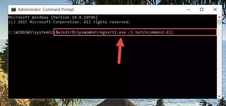 Cleaning the problematic registry of the Batchcommand.dll library from the Windows Registry Editor