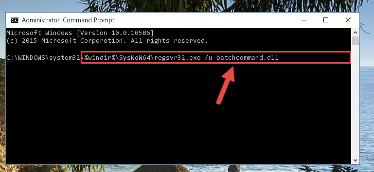 Creating a new registry for the Batchcommand.dll library