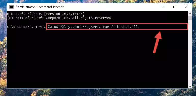 Uninstalling the Bcspse.dll library from the system registry
