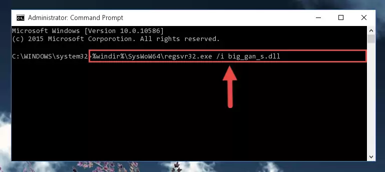 Deleting the Big_gan_s.dll library's problematic registry in the Windows Registry Editor