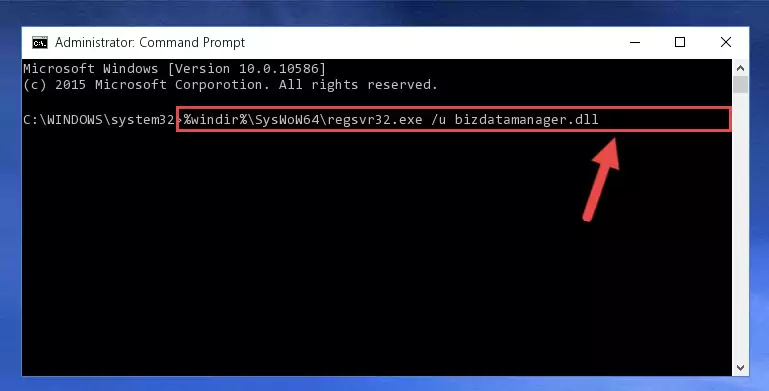 Creating a new registry for the Bizdatamanager.dll file