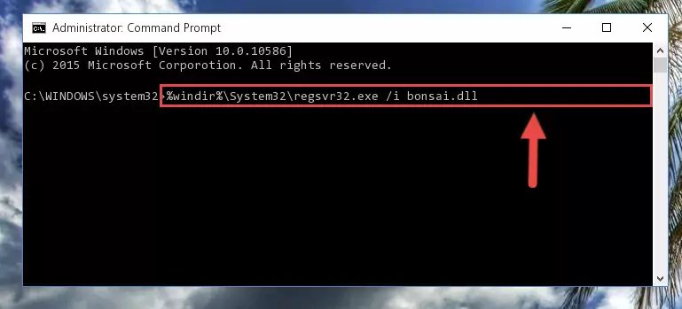 Cleaning the problematic registry of the Bonsai.dll library from the Windows Registry Editor