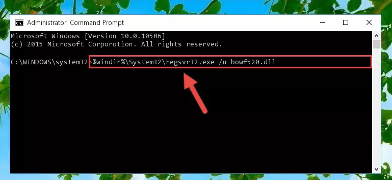 Creating a new registry for the Bowf520.dll file