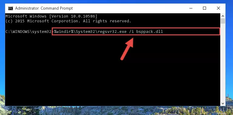 Deleting the Bsppack.dll file's problematic registry in the Windows Registry Editor